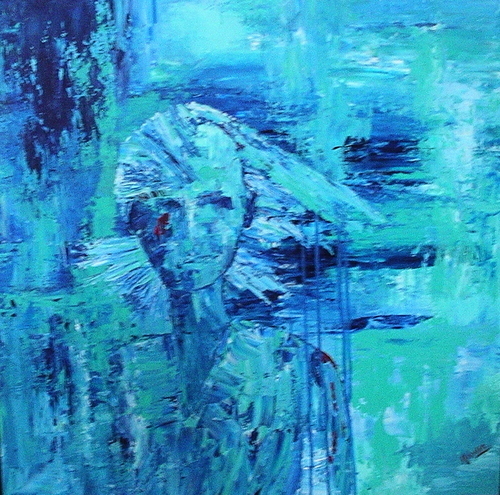 Painting-Acrylic-She's Come Undone