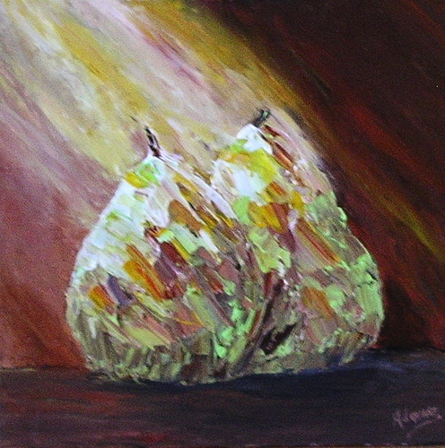 Painting-Sunlit Pears