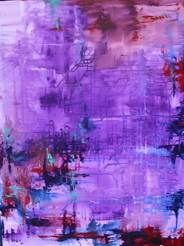 Painting-Acrylic-Tangled Web