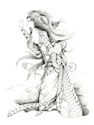 Gear-Tween, Gears, Drawing, Pencil, Graphite, women in art -  Drawing