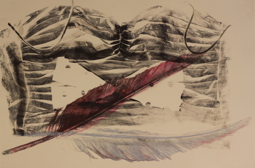Print Making-Abstract-Resting Heart