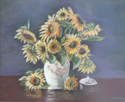 Sunflowers in Oriental Vase