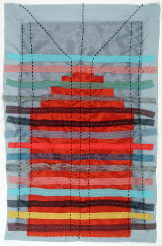 Fiber Art-Abstract-Imaginary Home #4