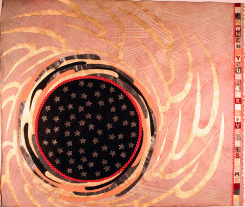 Mixed Media-Non-representational-When you hear love... (side 1)