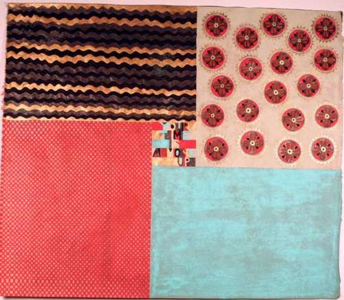 Mixed Media-Non-representational-Time/Target (side 1)