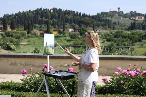 Photography-Landscape-May, 2011- Painting in Boboli Garden, Pitti Palace- Florence, Italy 