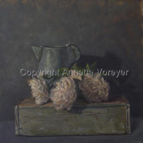 Painting-Still Life-Peonies