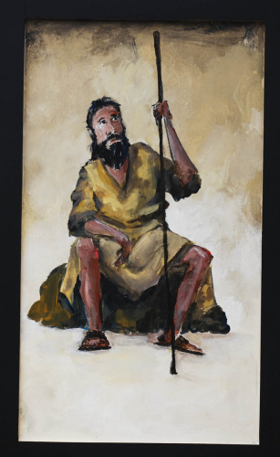 Painting-Spiritual-What HE Said Made the Shepherd Sit Down