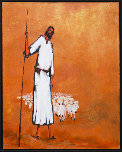 Painting-Spiritual-Shepherd and His Flock