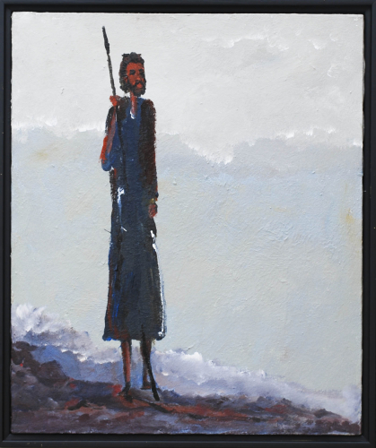 Painting-Standing at the Shore