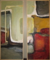 abstract, painting, abstract painting, Laurette Oolman, contemporary art, art, Minnesota, Metropolitan, diptych - Abstract Painting