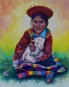 2010 Peruvian Girl With Lamb