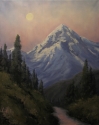 Mount Hood by Moon 30X24