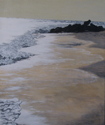 Waves on the beach in Aruba