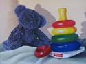 Teddy Bear with Stacking Rings