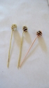 Spiral stone captured shawl pin & hair stick