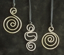 Hammered copper,brass & nickle silver, ancient designs,pendants - Pendants Jewelry