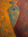 Painting--Acrylic-FigurativeGreen Figure,  � B. Ragalyi