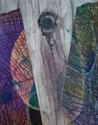 Mixed Media--On Canvas-Non-representationalGirl w/Turquoise Earrings,  � B. Ragalyi