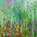 Painting--Acrylic-FloralPoppy Flowers Garden