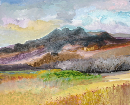 Painting-Landscape-Hiking in Catskill Mountains