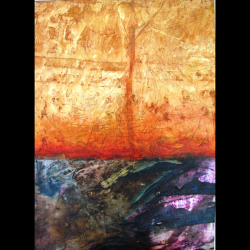 Mixed Media-Non-representational-Invented Worlds