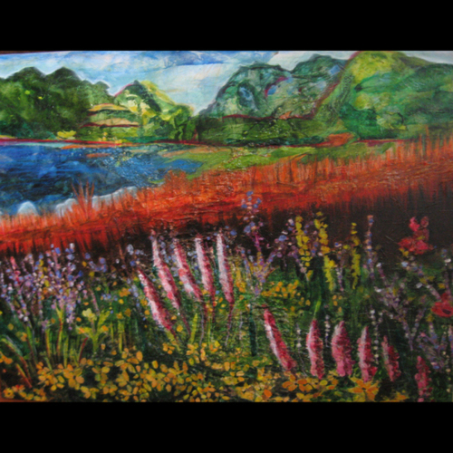 Mixed Media-Representational-5 O'Clock Somewhere