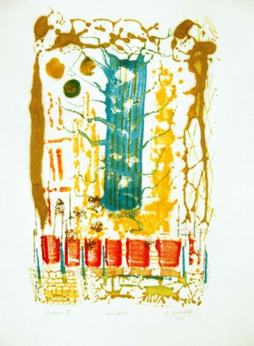 Encaustic Monoprint