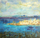 Painting--Encaustic-SeascapeBlue Rhapsody