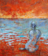 Painting--Encaustic-AbstractI listen alone