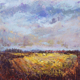 Painting--Encaustic-LandscapeYellow field
