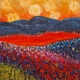 Painting--Encaustic-AbstractTumbling Stars