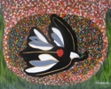 Painting--Oil-AllegoricalWar or Peace? : morphing birds......, 2010