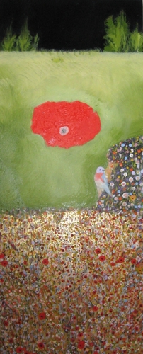 Painting-Botanical-Salon-de-Provence, before the storm