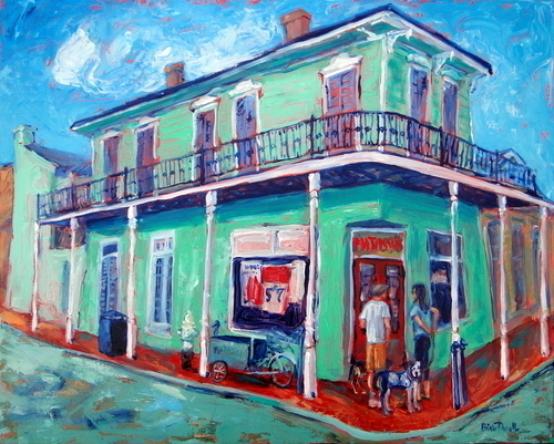 Painting-Cityscape-Meeting at Matassa's