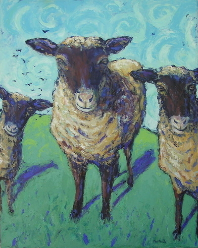 Painting-Animals-Bo Peep's Sheep
