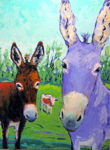 Painting-Animals-Three's a Crowd