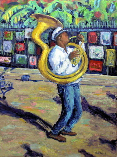Painting-Figurative-Tuba Man