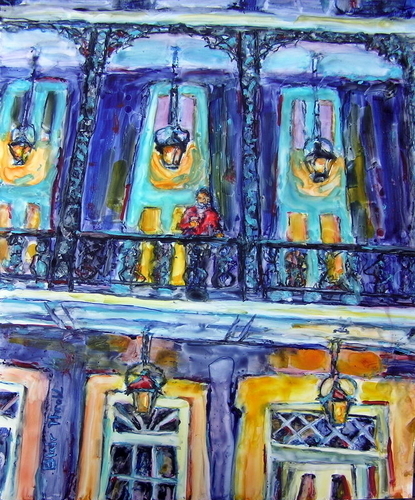 Painting-Cityscape-Waiting Up