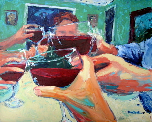Painting-Figurative-The Toast