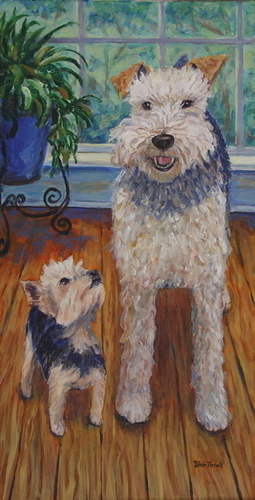 Painting-Animals-Dixie and Thomas