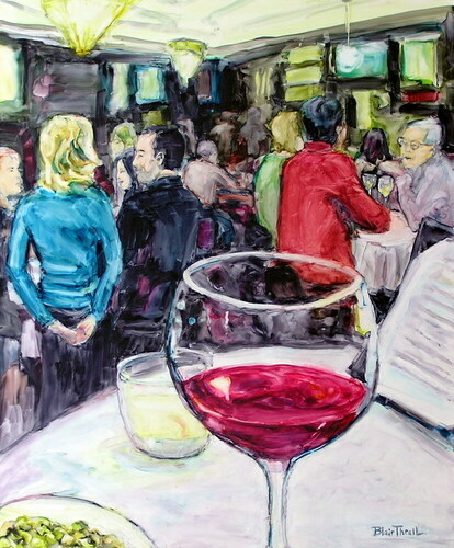 Painting-Figurative-Happy Hour