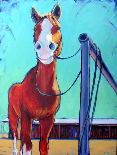 Painting-Animals-Saddle Up