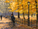realism, realist art, realism painting, city paintings, street paintings, new york city paintings, Bruce Braithwaite, contemporary realism, Central Park - Cityscape Painting