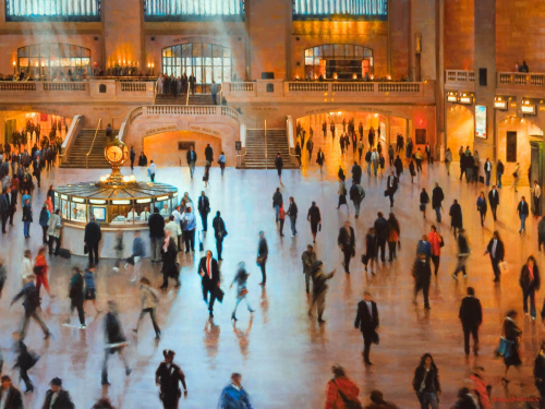 Painting-Cityscape-Grand Central Terminal