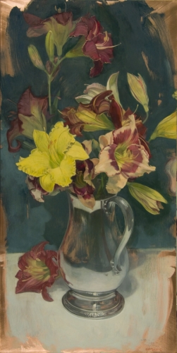Painting-Oil-Glasses on Red 6