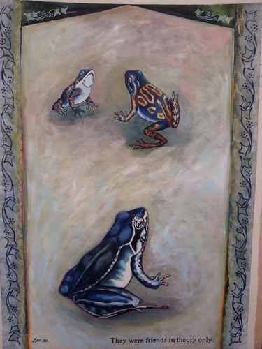 Painting-Acrylic-They were friends only in theory