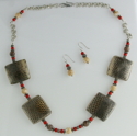 Argentium%20Sterling%20Silver%20Chain%20%26%20Eel%20Skin%20Coral%20Necklace%20-%20ALMAAK (thumbnail)
