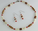 Red Coral Wood Bead & Ostrich Necklace - ALSAFI Red%20Coral%20Wood%20Bead%20%26%20Ostrich%20Necklace%20-%20ALSAFI (thumbnail)