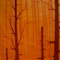 Painting--Acrylic-LandscapeThe Bog Trees